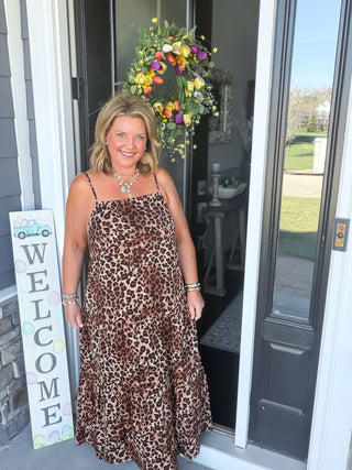 Flirt in the Wild Midi Dress