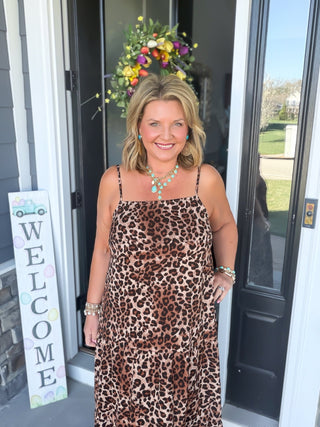 Flirt in the Wild Midi Dress