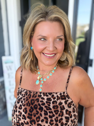 Flirt in the Wild Midi Dress