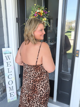 Flirt in the Wild Midi Dress