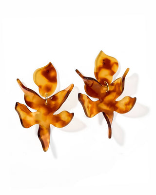 Flora Earrings | Caramel