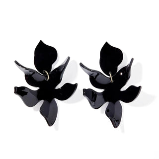 Flora Earrings | True Black