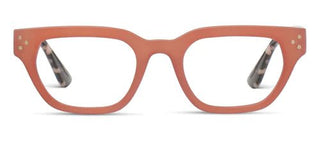 Flora Reading Glasses Coral/Black Marble