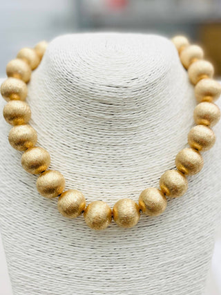 Frost & Shine Necklace | Brushed Gold