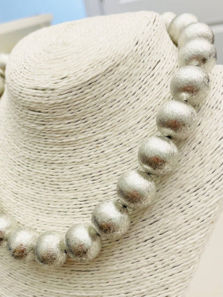 Frost & Shine Necklace | Brushed Silver