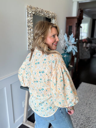 Garden Charm Ruffle Top