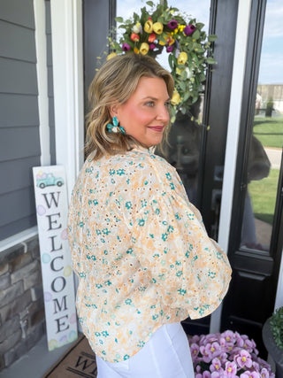 Garden Charm Ruffle Top