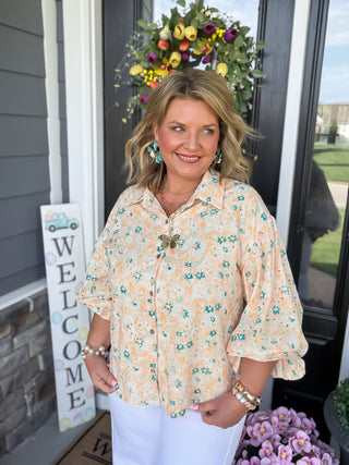 Garden Charm Ruffle Top