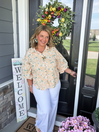 Garden Charm Ruffle Top