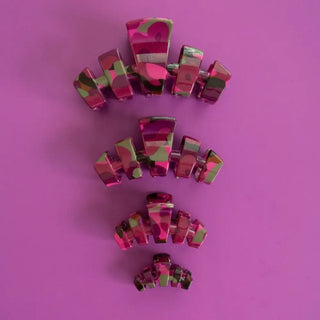Teleties Garden Glam classic hair clips.