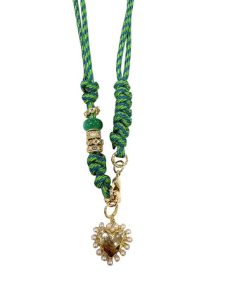 GEMELLI | Johnny Green Rope Charm Necklace