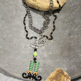 Getting Witchy With Her Boots Layered Necklace