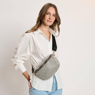 Gizelle Checker Belt Bag | Small