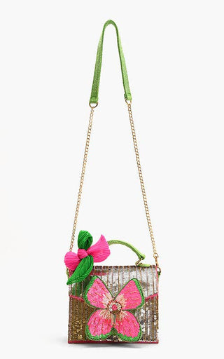 "Glam Doll" Floral Top Handle Bag