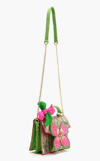"Glam Doll" Floral Top Handle Bag