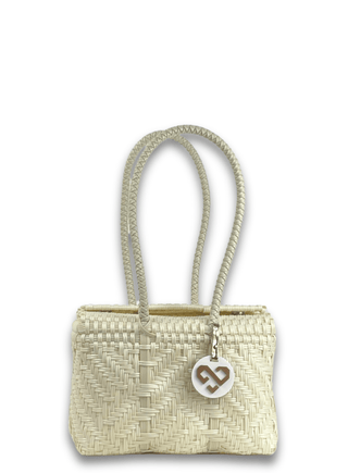 Glimmer Pearl Basket Bag | Small