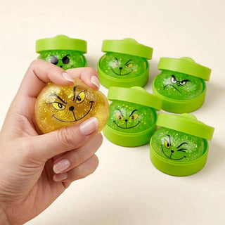 Glitter Grinch Mystery Squishy Dumpling