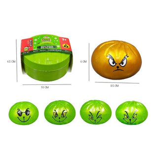 Glitter Grinch Mystery Squishy Dumpling