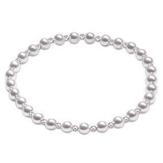Grateful pearl 4mm sterling bracelet.