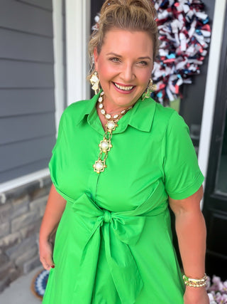 Green with Envy Midi Dress
