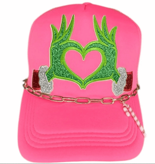 Grinch Heart Trucker Hat