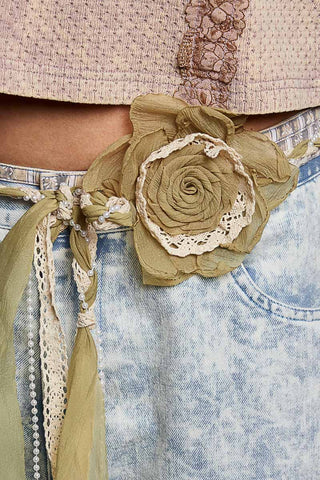 Handmade Crochet Flower Belts
