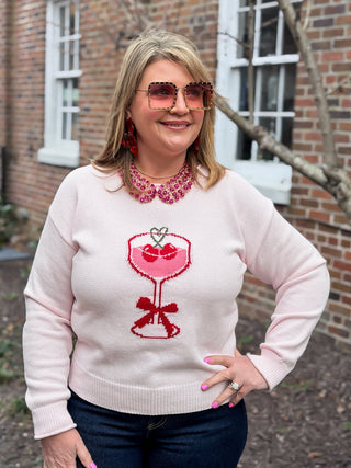 cherry martini sweater