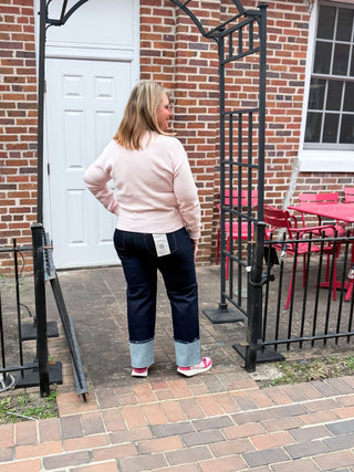 "HEART MARTINI" GRAPHIC SWEATER