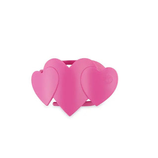 Heart to Heart Flat Hair Clip | Pink
