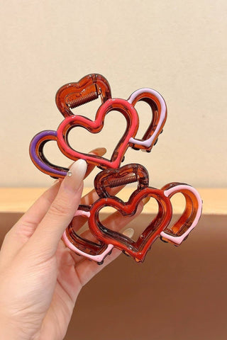 Hollowed Heart Hair Claw Clip