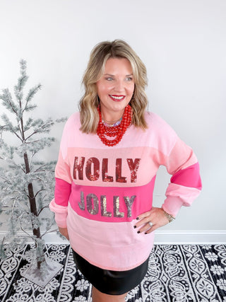 holly jolly sequin sweater