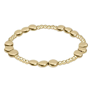 Enewton Extends - Honestly Joy Pattern 6mm Bead Bracelet - Gold