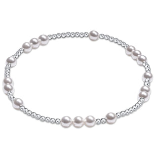 Hope Unwritten Pearl 4mm sterling bracelet.