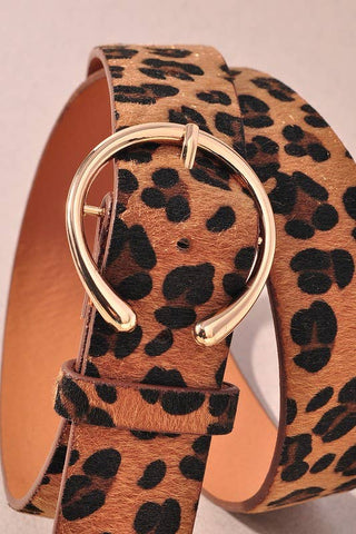 Horseshoe Leopard Belt