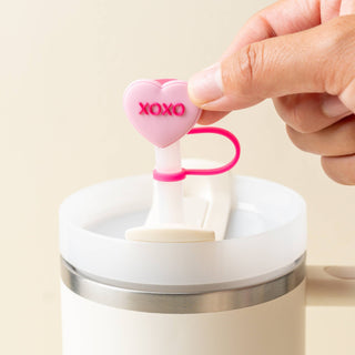 Hugs & Kisses Straw Topper Set