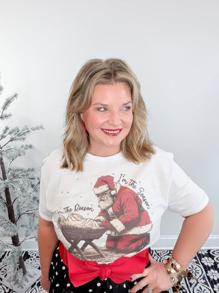 santa jesus themed tee