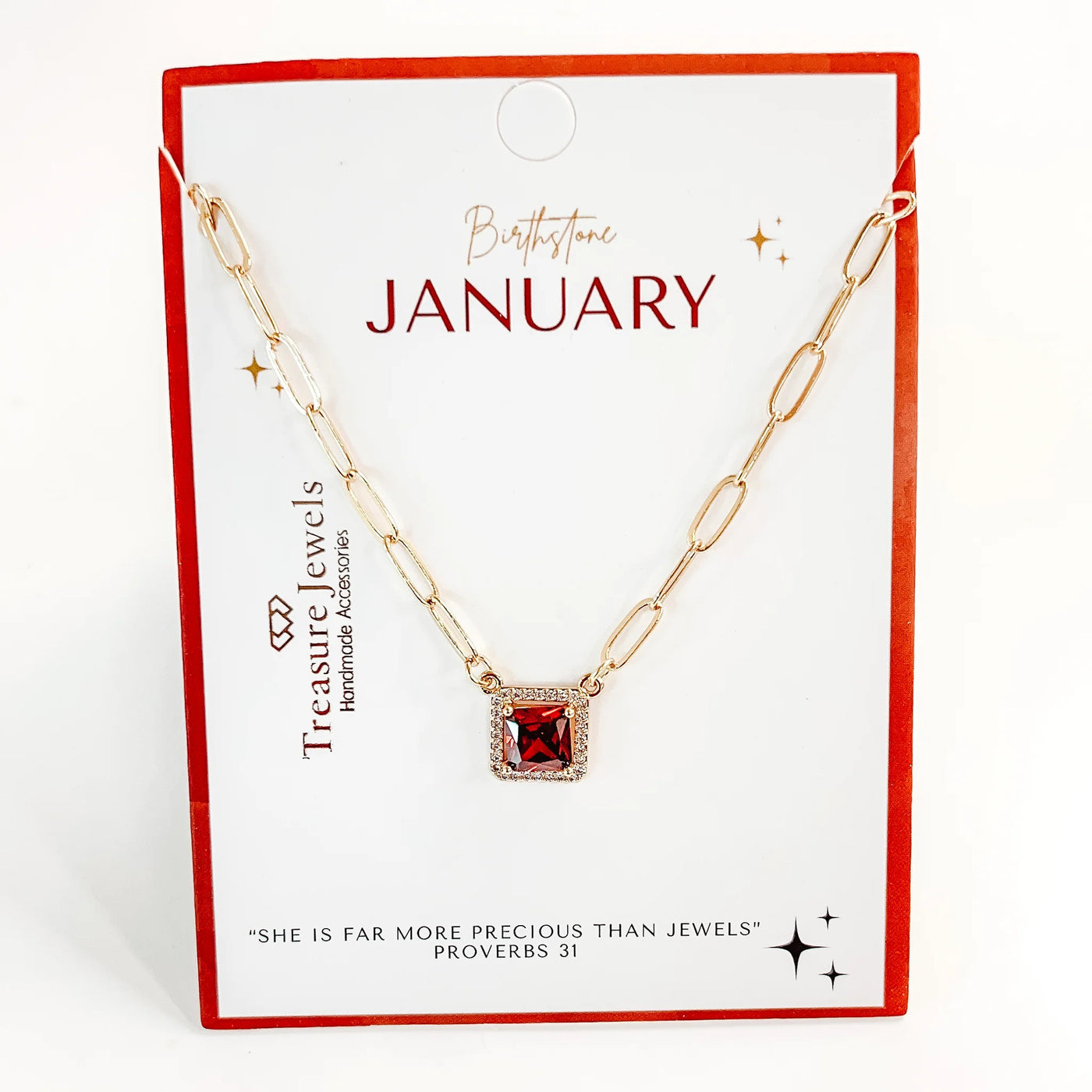 Birthstone Necklace - January