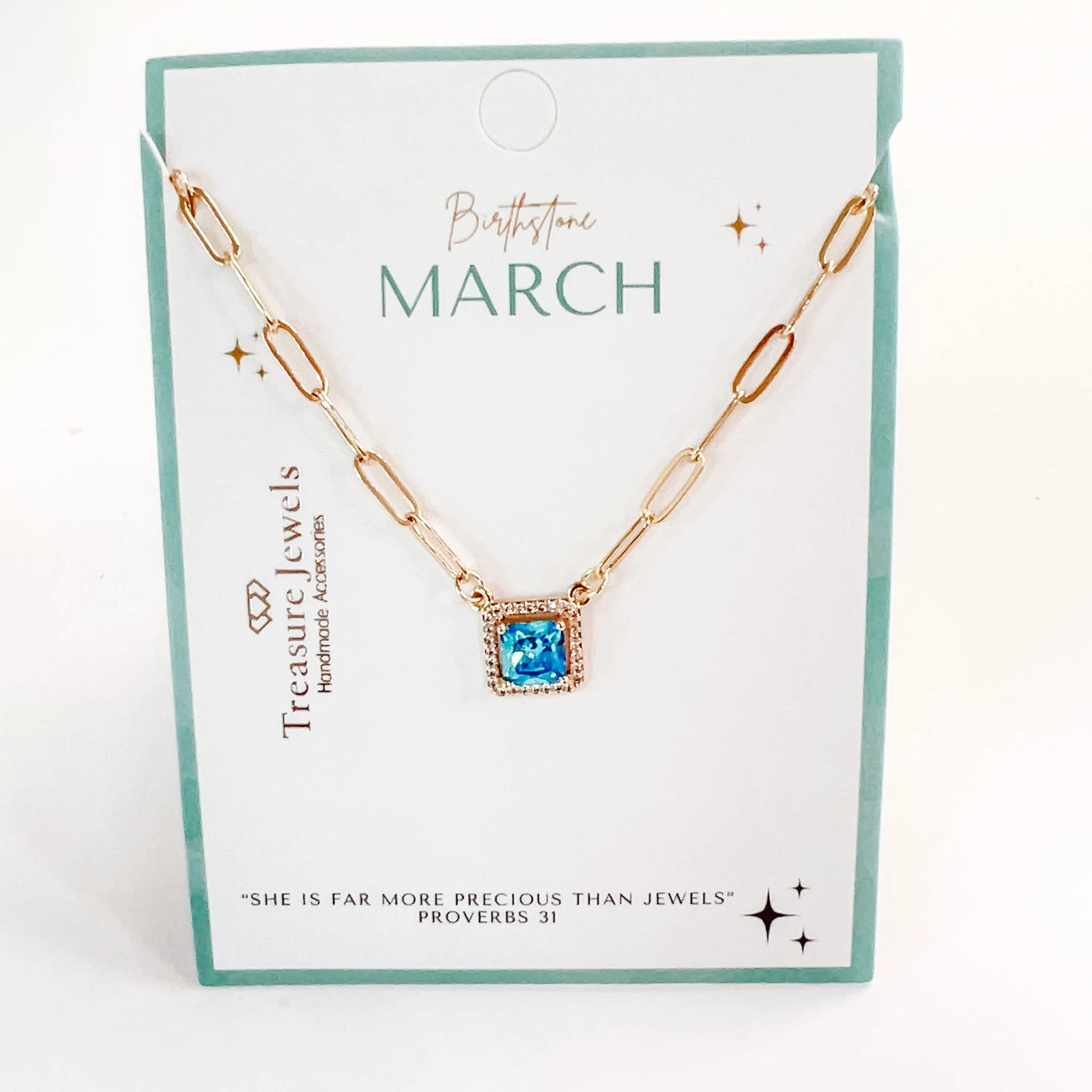 Birthstone Necklace - March