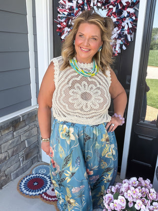 Island Bloom Palazzo Pants