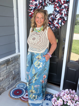 Island Bloom Palazzo Pants