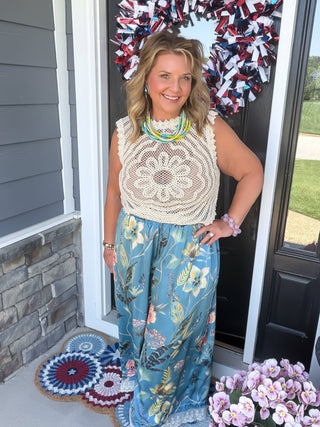 Island Bloom Palazzo Pants