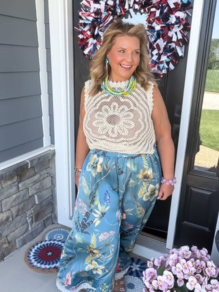 Island Bloom Palazzo Pants