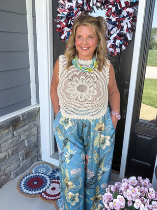 Island Bloom Palazzo Pants