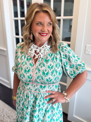 Ivy Jane | Garden Trellis Maxi Dress