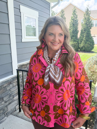 Ivy Jane | Groovy Bloom Camp Shirt