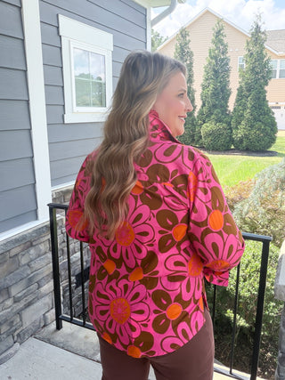 Ivy Jane | Groovy Bloom Camp Shirt