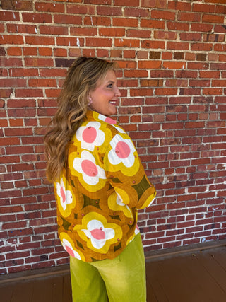 Ivy Jane | Groovy Bloom Embroidery Shirt