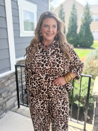 Ivy Jane | Leopard Barrel Pants