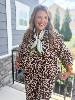 Ivy Jane | Leopard Barrel Pants
