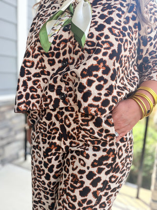 Ivy Jane | Leopard Barrel Pants